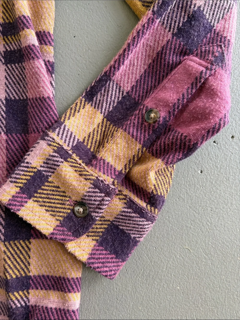 Faherty Legend Sweater Shirt in Lolita Pink and Yellow Plaid Button-Down Shirt
